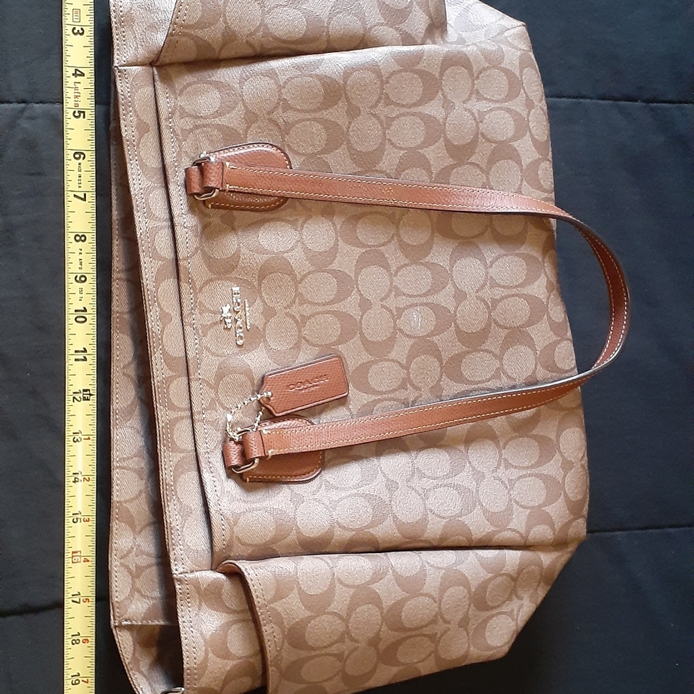 COACH Signature Baby Diaper Bag F35414 Khaki - Picture 6 of 11